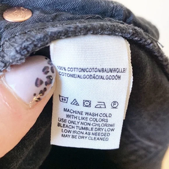 We The Free | Black Denim Mini Skirt - Picture 7 of 7